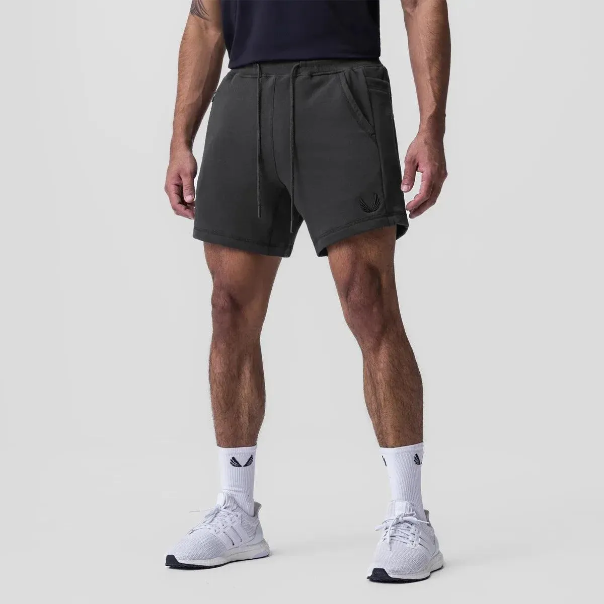 Jared - Men’s Athletic Shorts - Breathable Fabric - Elastic Waistband - Side Pockets - Sport & Casual