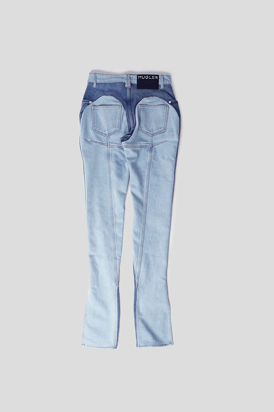 JEANS BI-TONE SKINNY BLEU ET BLEU CLAIR