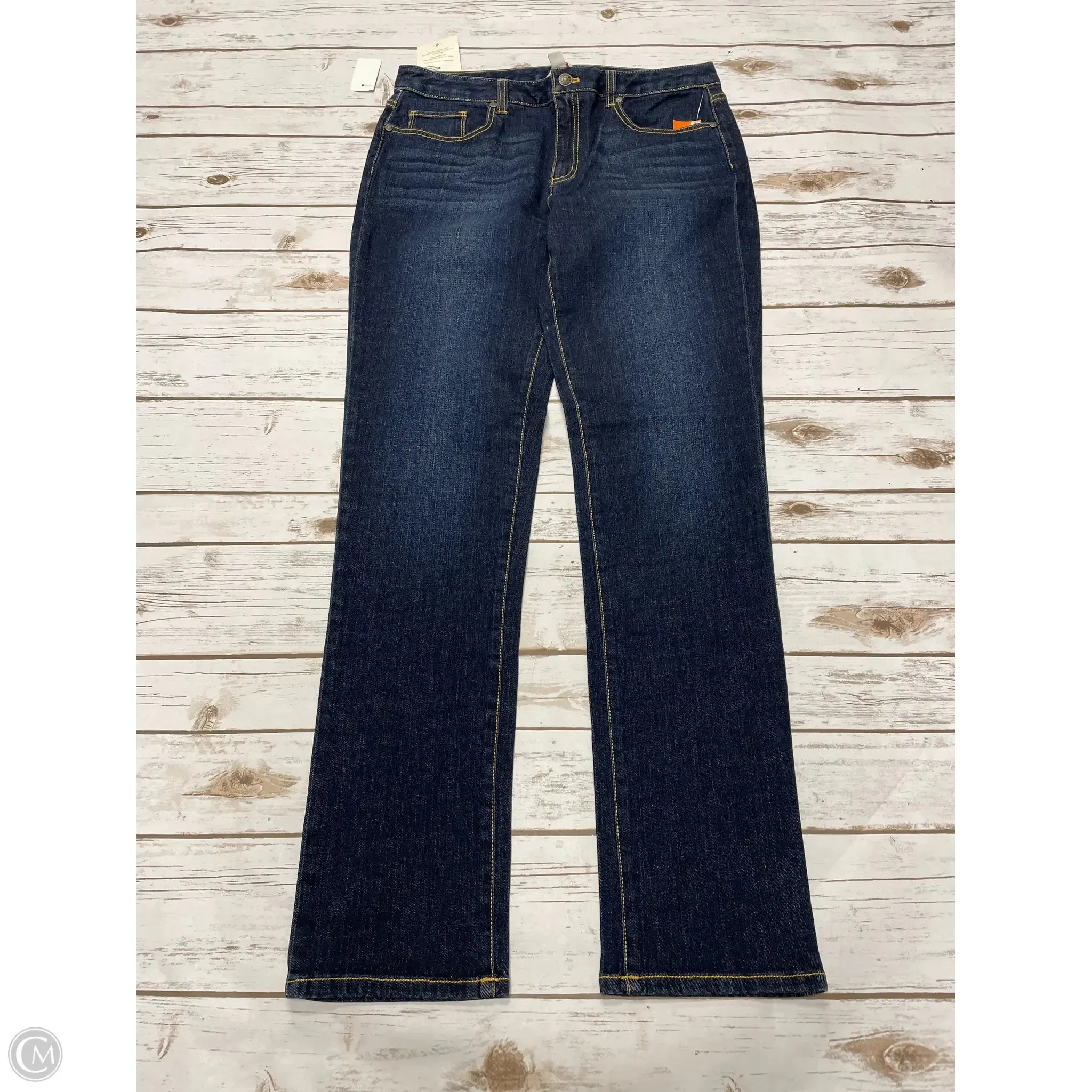 Jeans Skinny By Brooks Brothers In Blue Denim, Size: 8