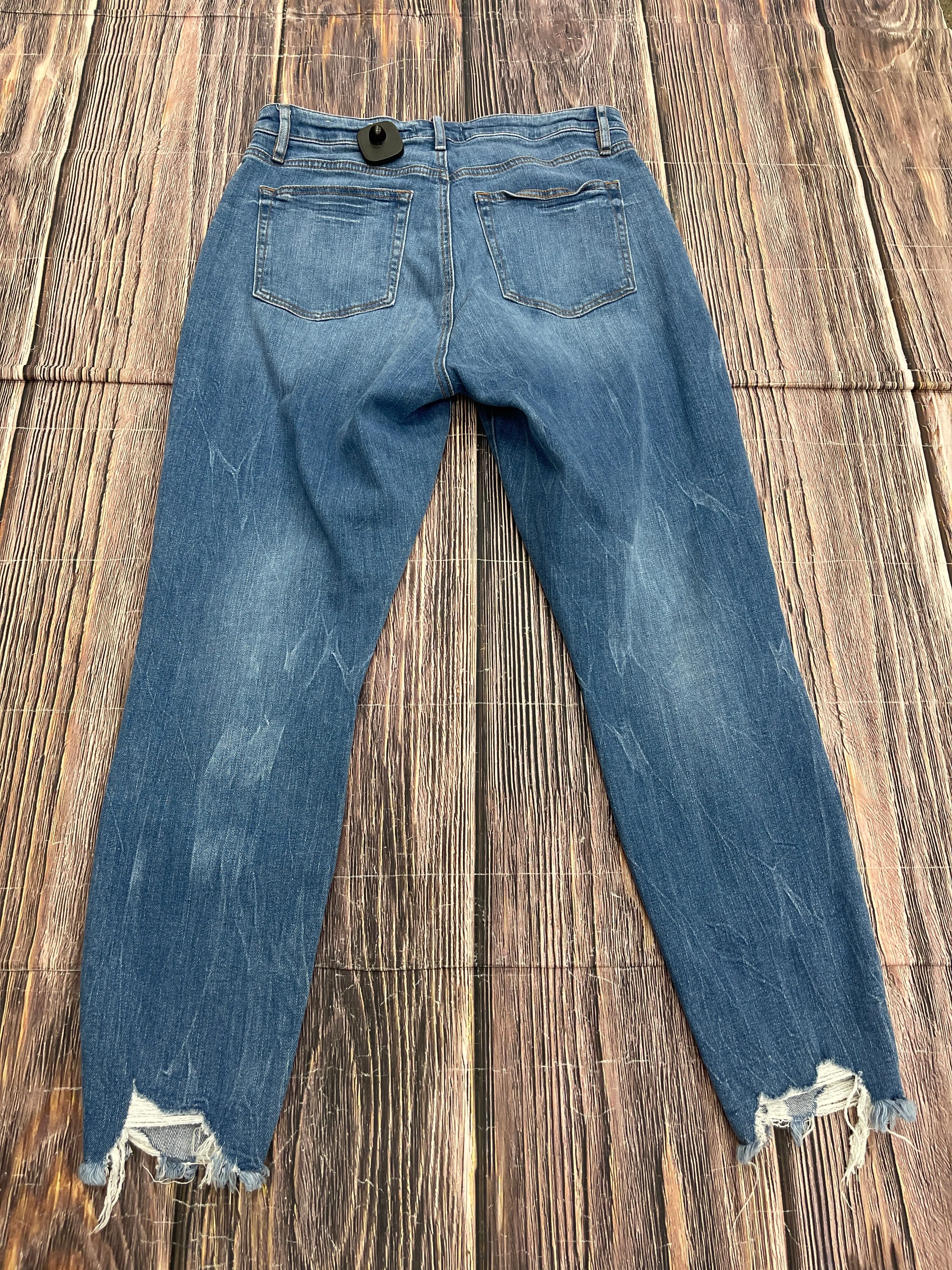Jeans Skinny By Loft In Blue Denim, Size: 6