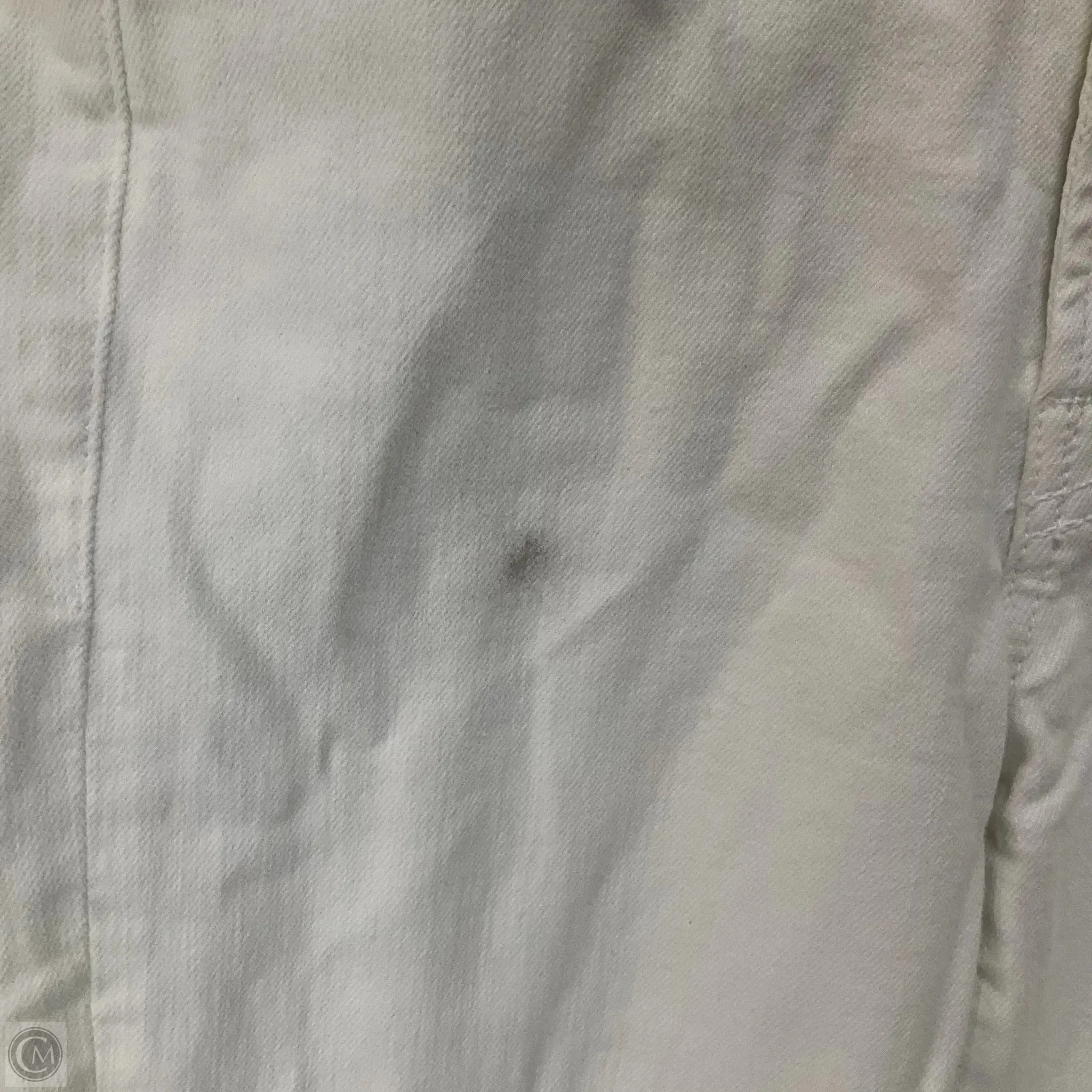 Jeans Skinny By Mother In White Denim, Size: 4
