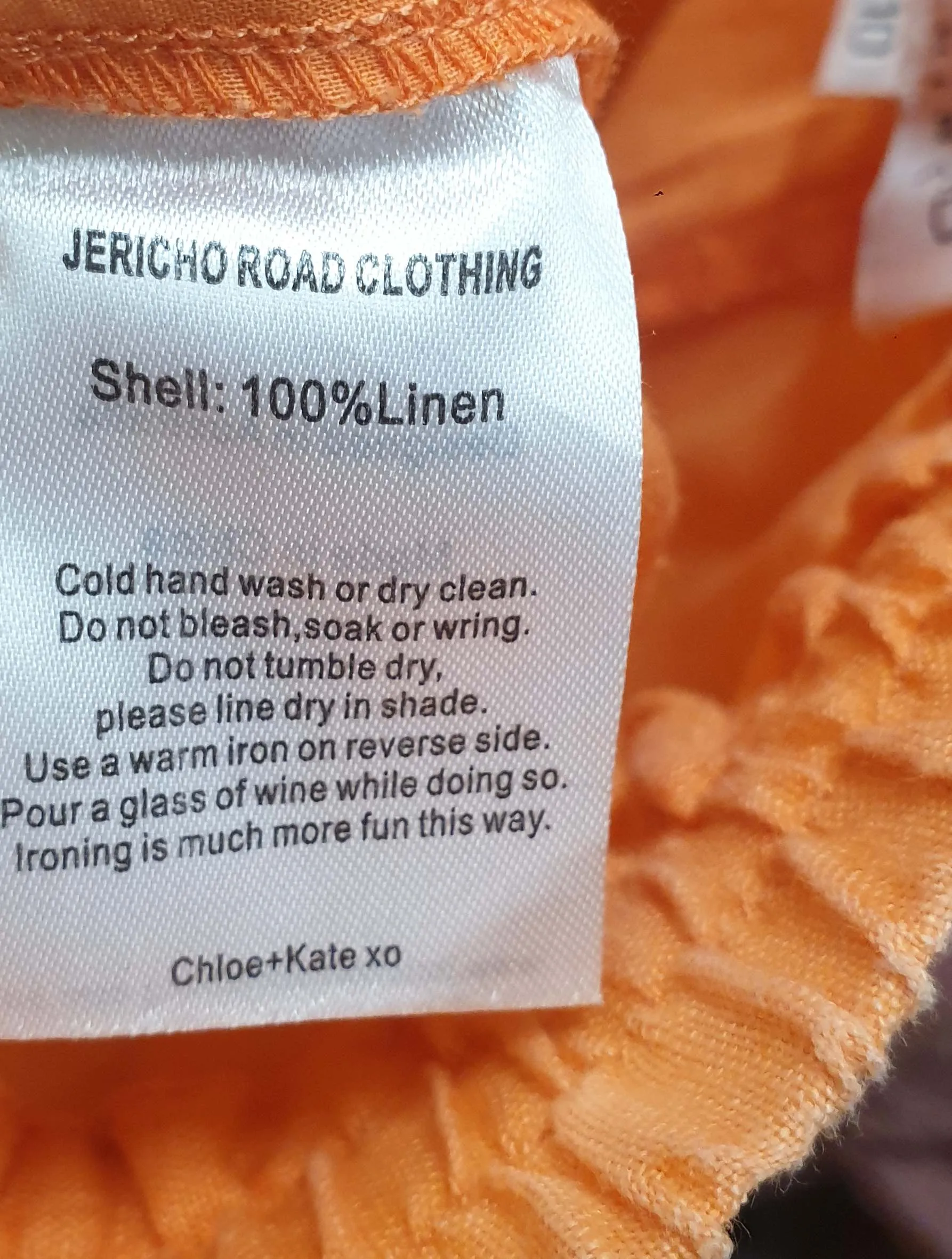 Jericho Road peachy orange wide leg pants with fun scalloping detail size 10