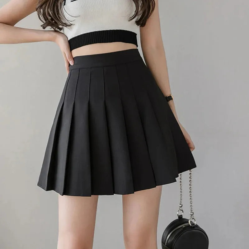 Jocoo Jolee Women Summer High Waist Plaid Skirts Casual Korean A Line Shirts Japanese School Kawaii A-line Skirts for Teenager
