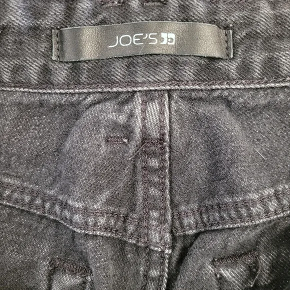 Joe's Jeans Charlie Black High Rise Raw Hem Japan Inspire Denim Shorts, 27 - EUC