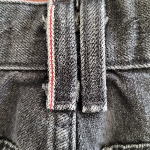 Joe's Jeans Charlie Black High Rise Raw Hem Japan Inspire Denim Shorts, 27 - EUC
