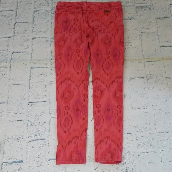 Joe's Jeans Skinny Ankle Tribal Print Jeans