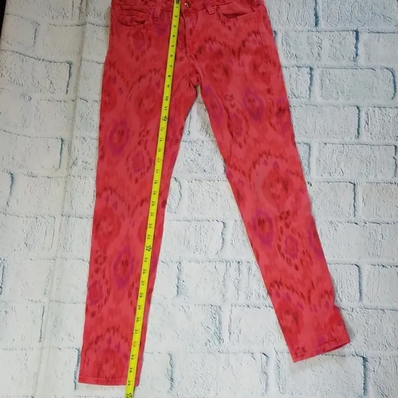 Joe's Jeans Skinny Ankle Tribal Print Jeans