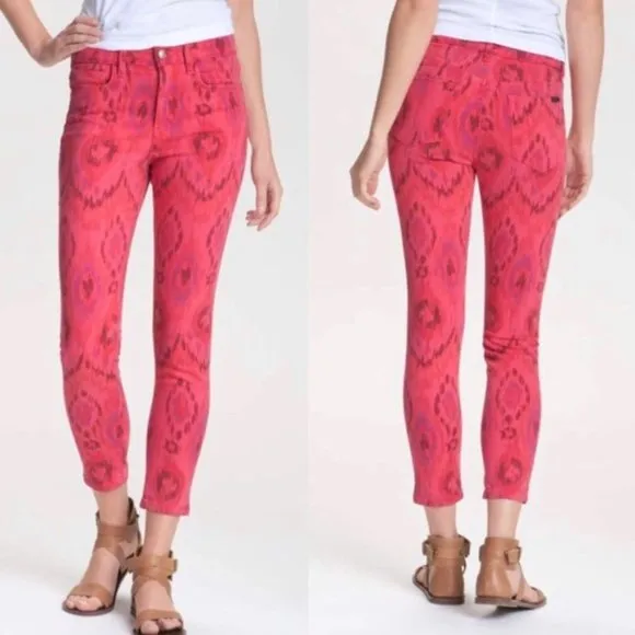 Joe's Jeans Skinny Ankle Tribal Print Jeans
