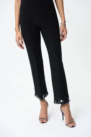 Joseph Ribkoff Sequin Trim Pants