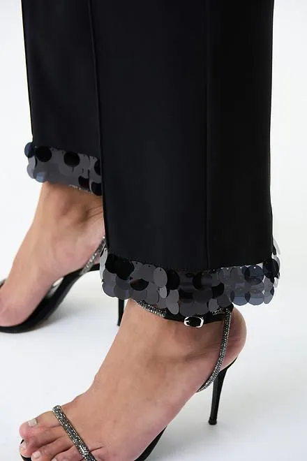 Joseph Ribkoff Sequin Trim Pants