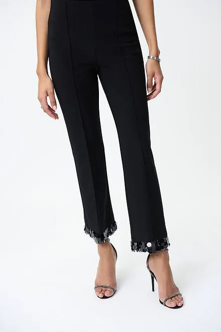 Joseph Ribkoff Sequin Trim Pants