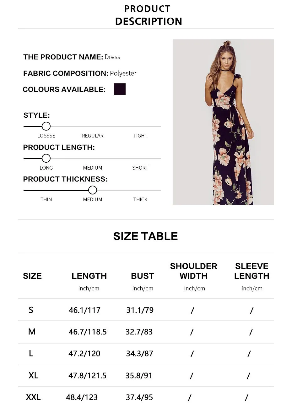 Judy Black Floral Maxi Dress