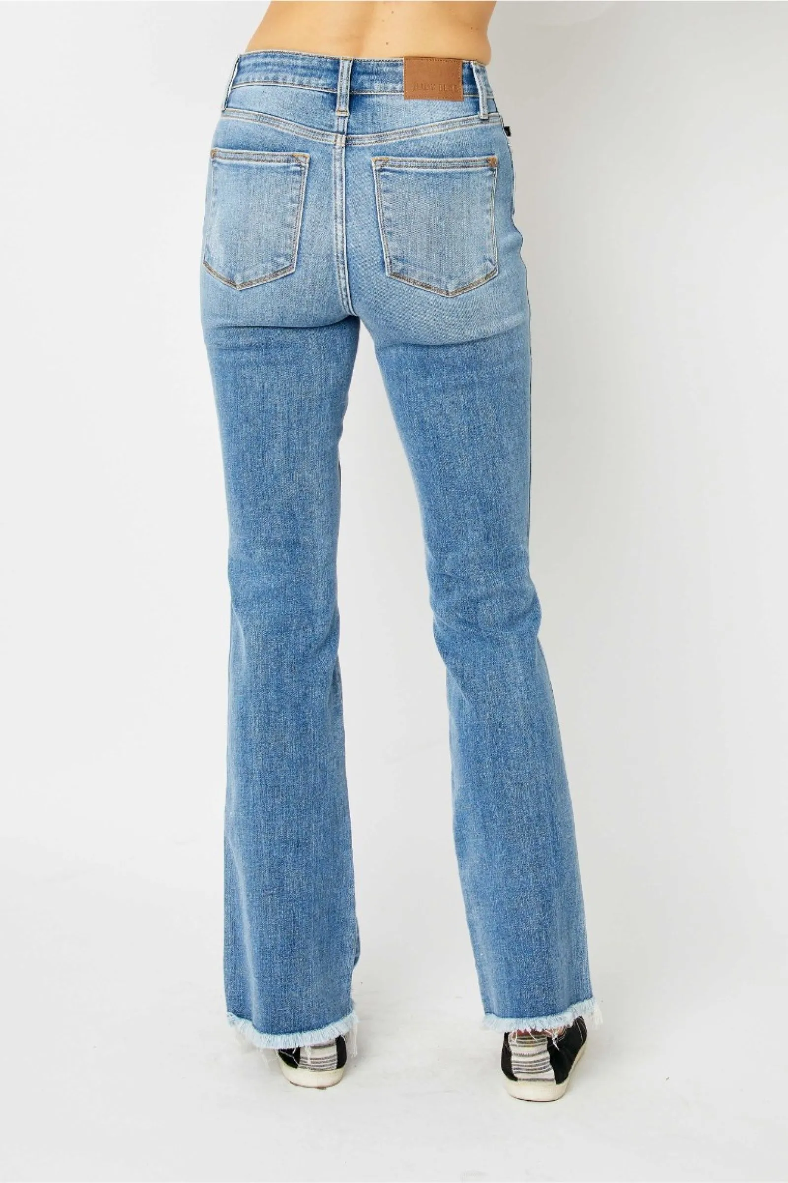 Judy Blue High Waist Destroyed Hem Bootcut