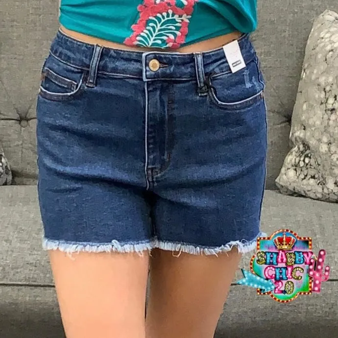 Judy Blue High Waist Vintage Wash Cut Off Shorts