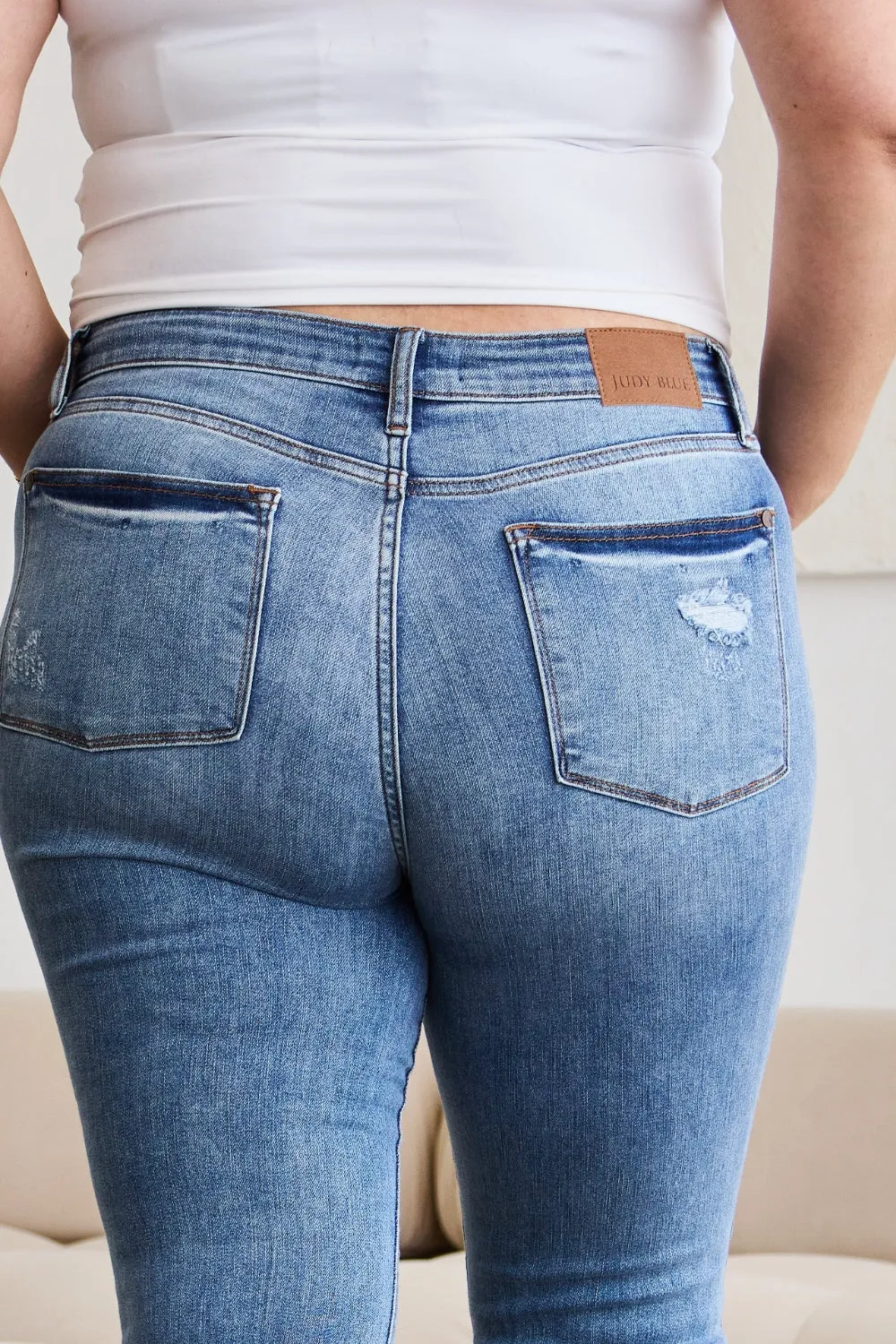 Judy Blue Release Hem Cropped Bootcut Jeans - Online Exclusive