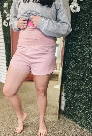 Juno Athletic Shorts- Mauve