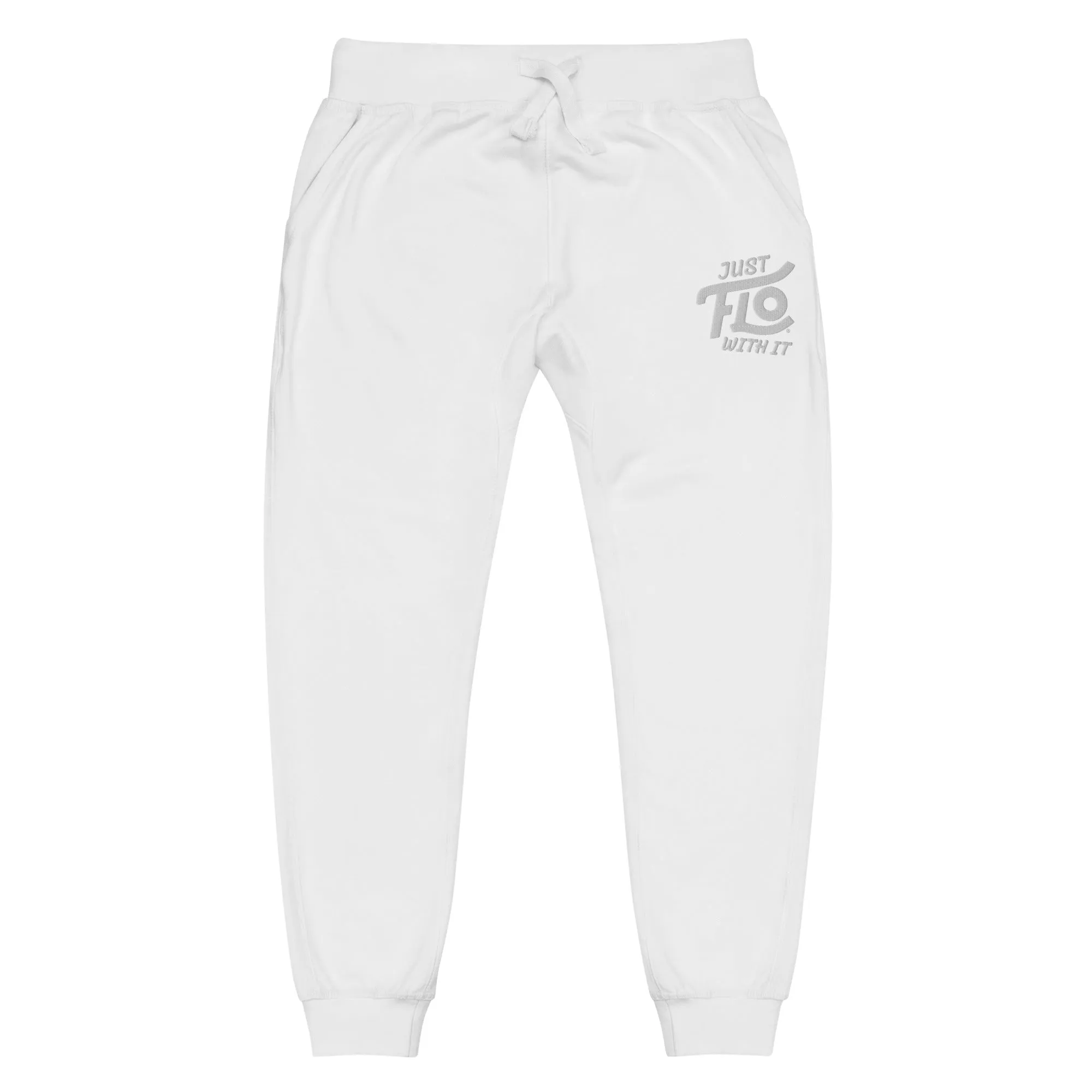 Just FLO With It Joggers (White)