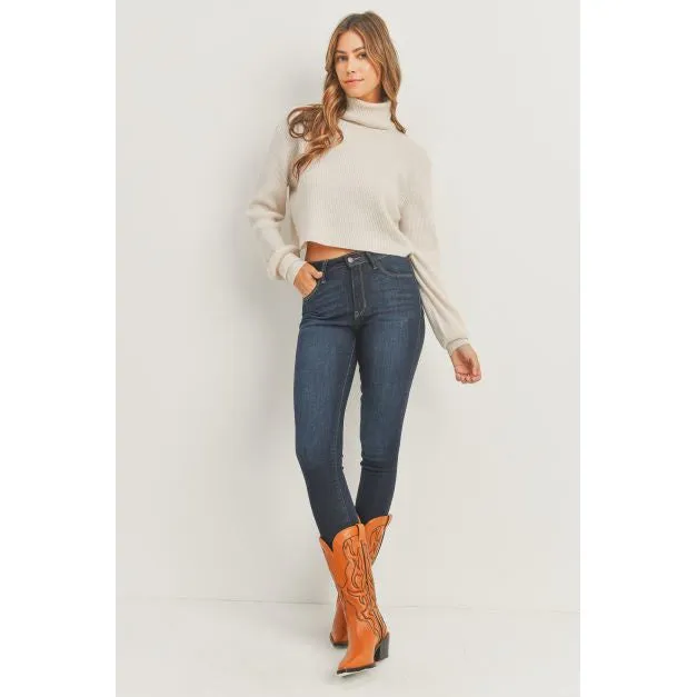 JUST USA  High Rise Clean Skinny Jeans