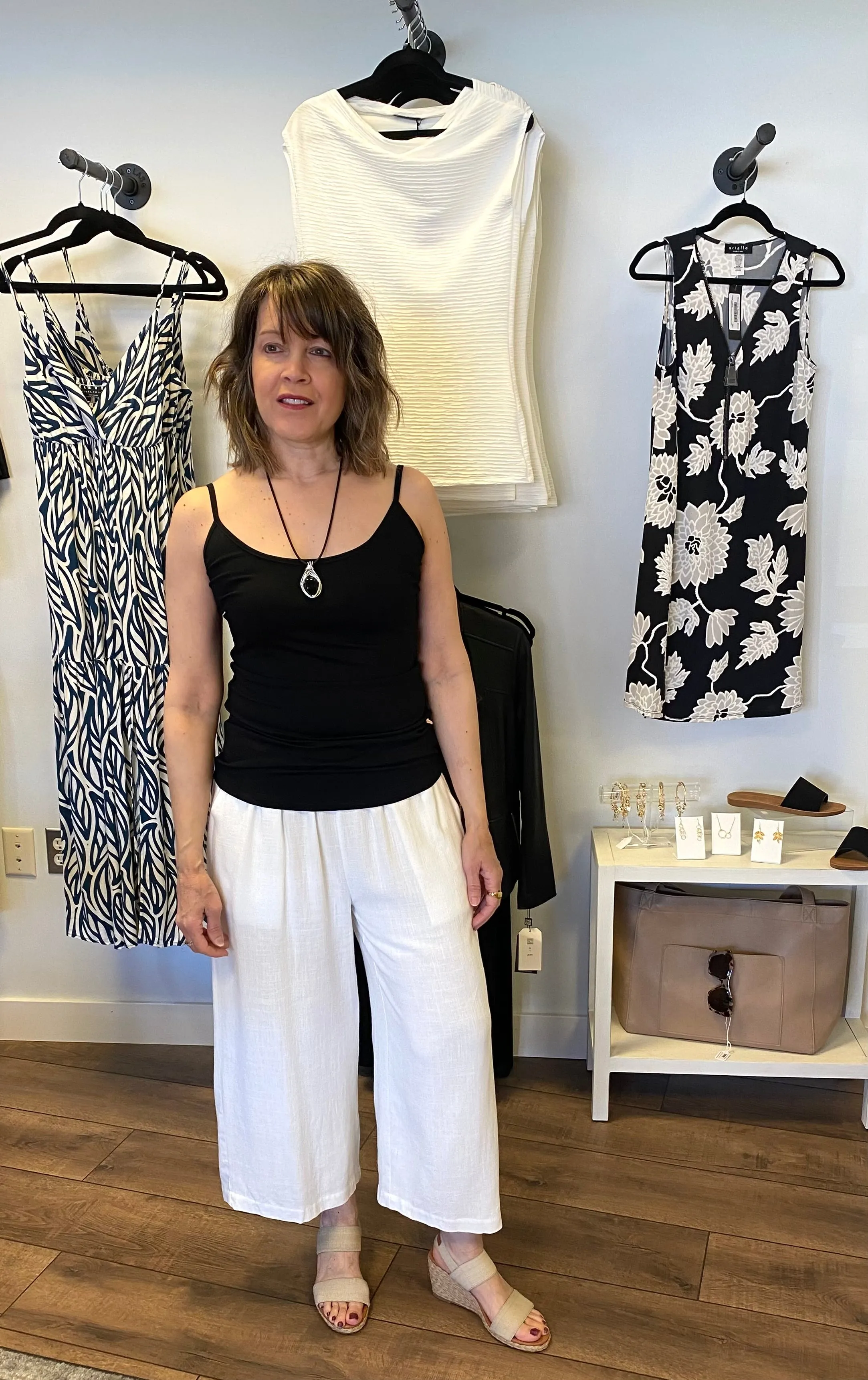 Justyne Linen Crop Pants