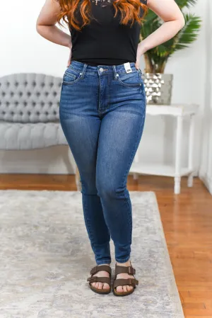 Kaitlyn Tummy Control High Rise Skinny Judy Blue Jeans