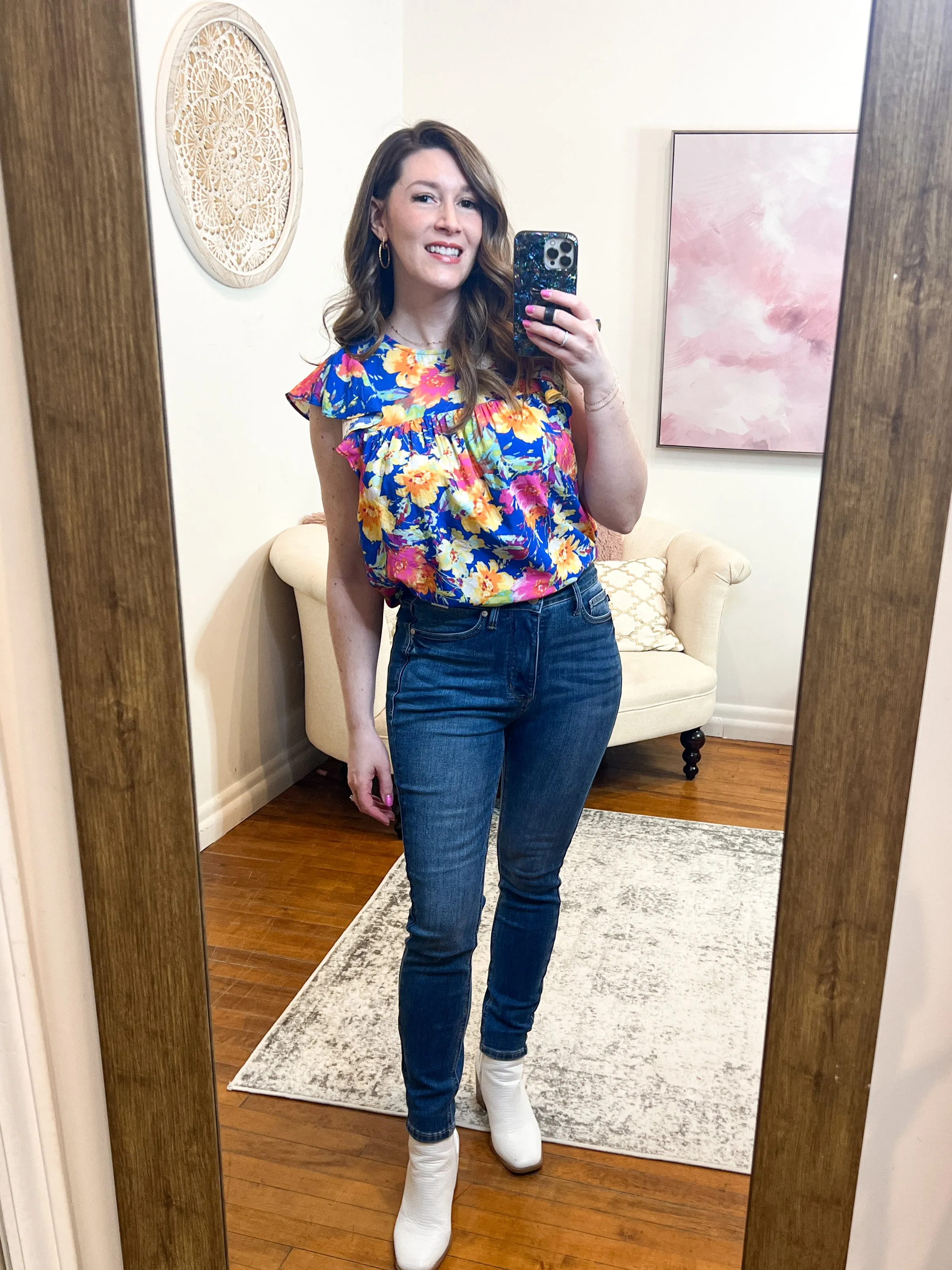 Kaitlyn Tummy Control High Rise Skinny Judy Blue Jeans