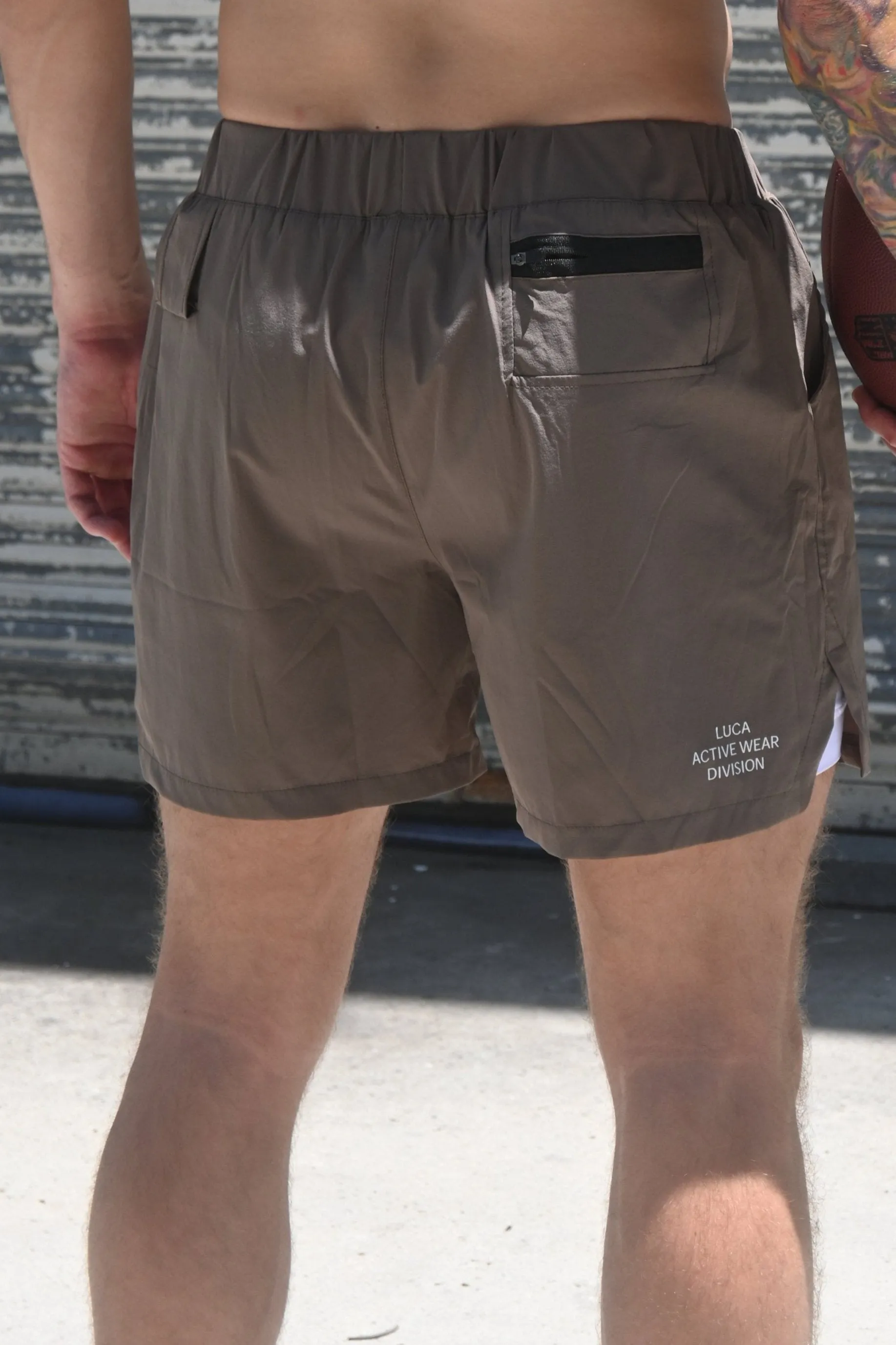 Khaki Lined Flexible Short
