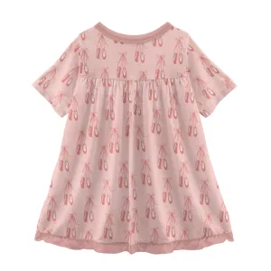 KicKee Pants Baby Rose Ballet Classic S/S Swing Dress