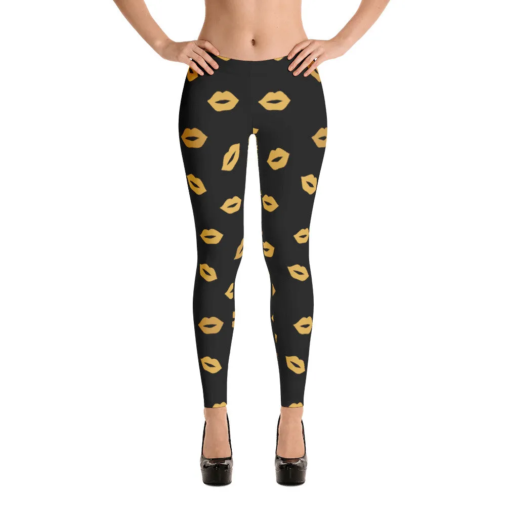 Kiss Me Gold Leggings