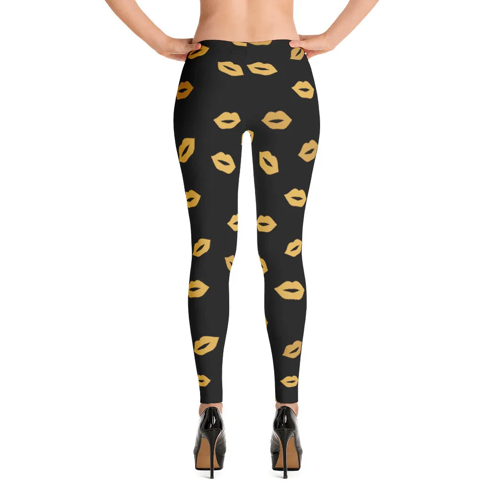 Kiss Me Gold Leggings