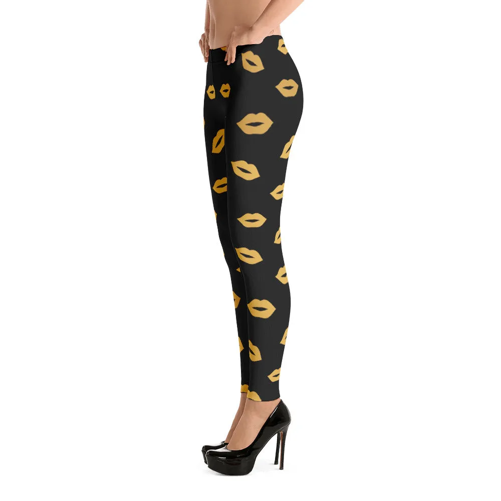 Kiss Me Gold Leggings