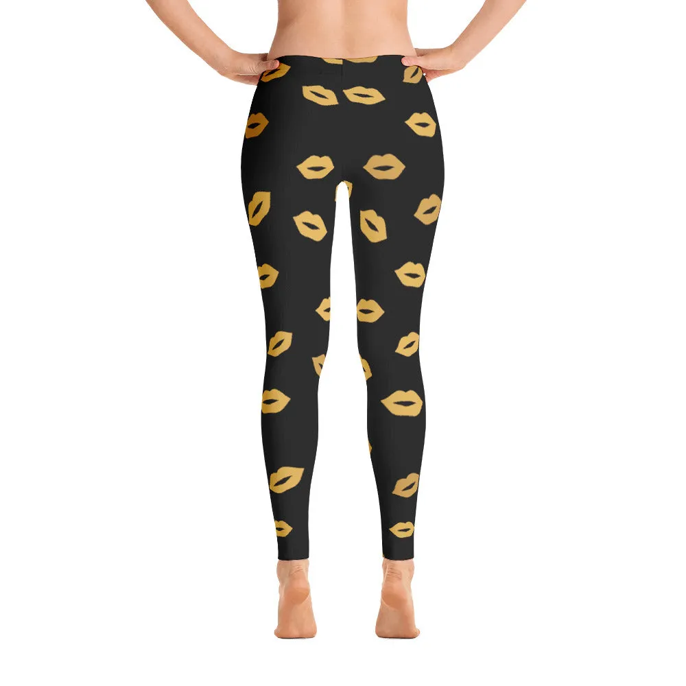 Kiss Me Gold Leggings