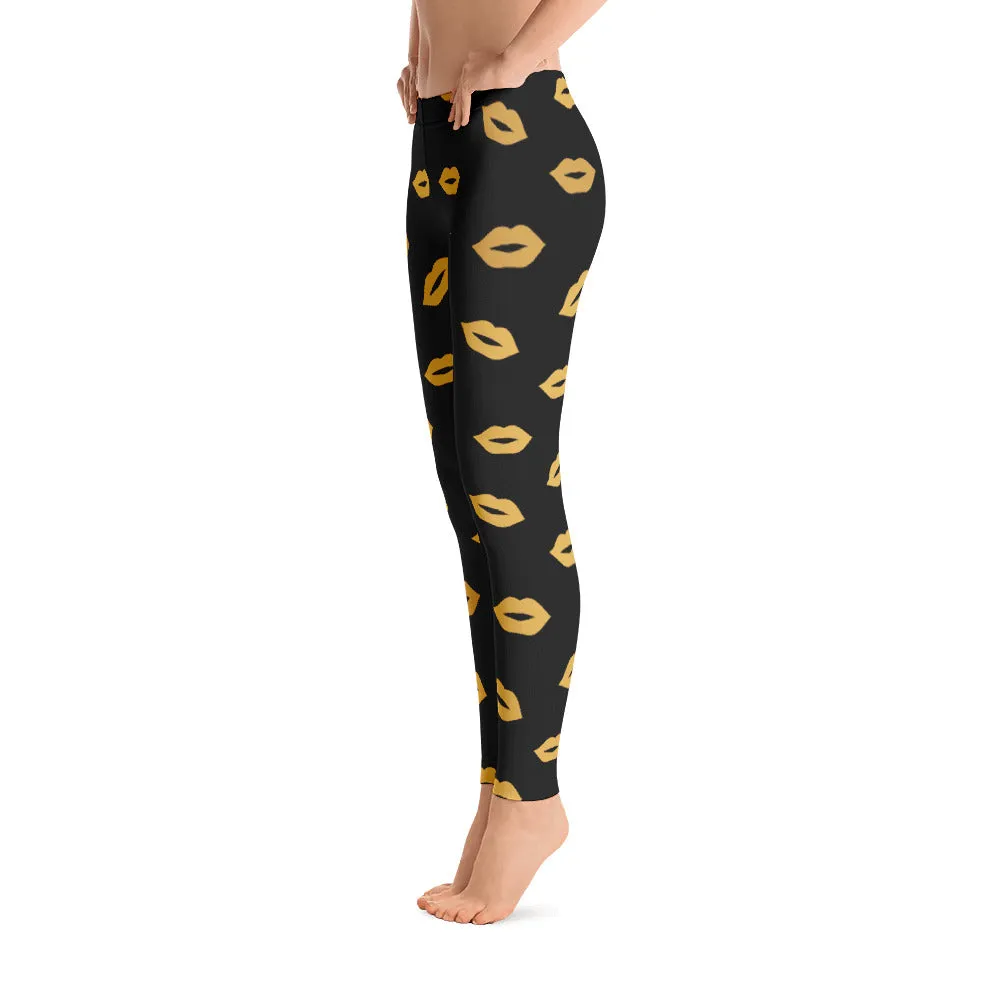 Kiss Me Gold Leggings