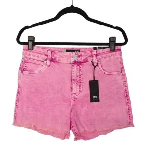 KUT FROM THE KLOTH Pink Stone Wash Gidget High Rise Denim Jean Shorts 2 XS NWT