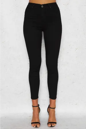 KYLIE SKINNY DENIM JEANS - Black