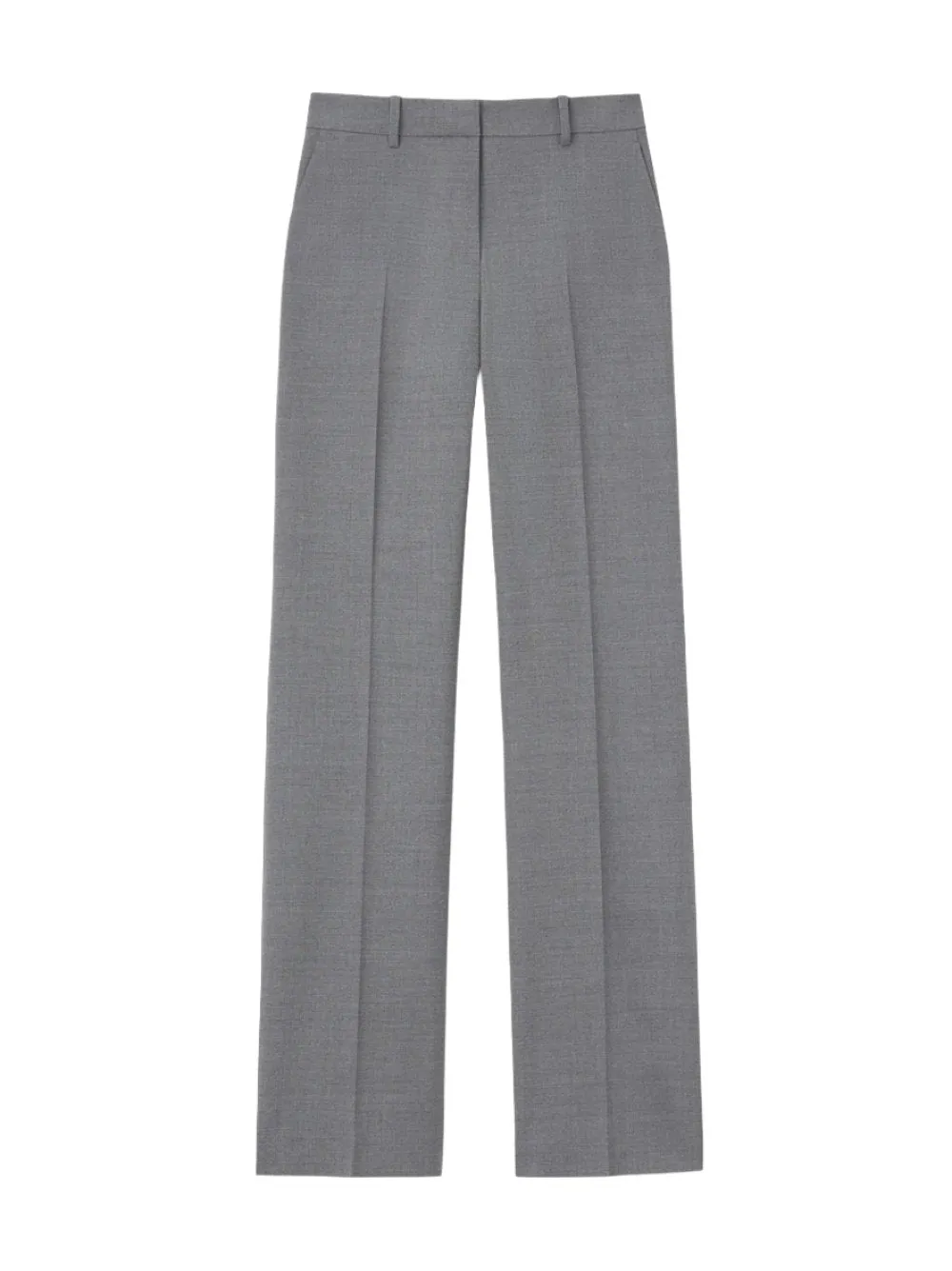 Lafayette 148 Melange Light Grey Trouser Gates in Nickle Melange