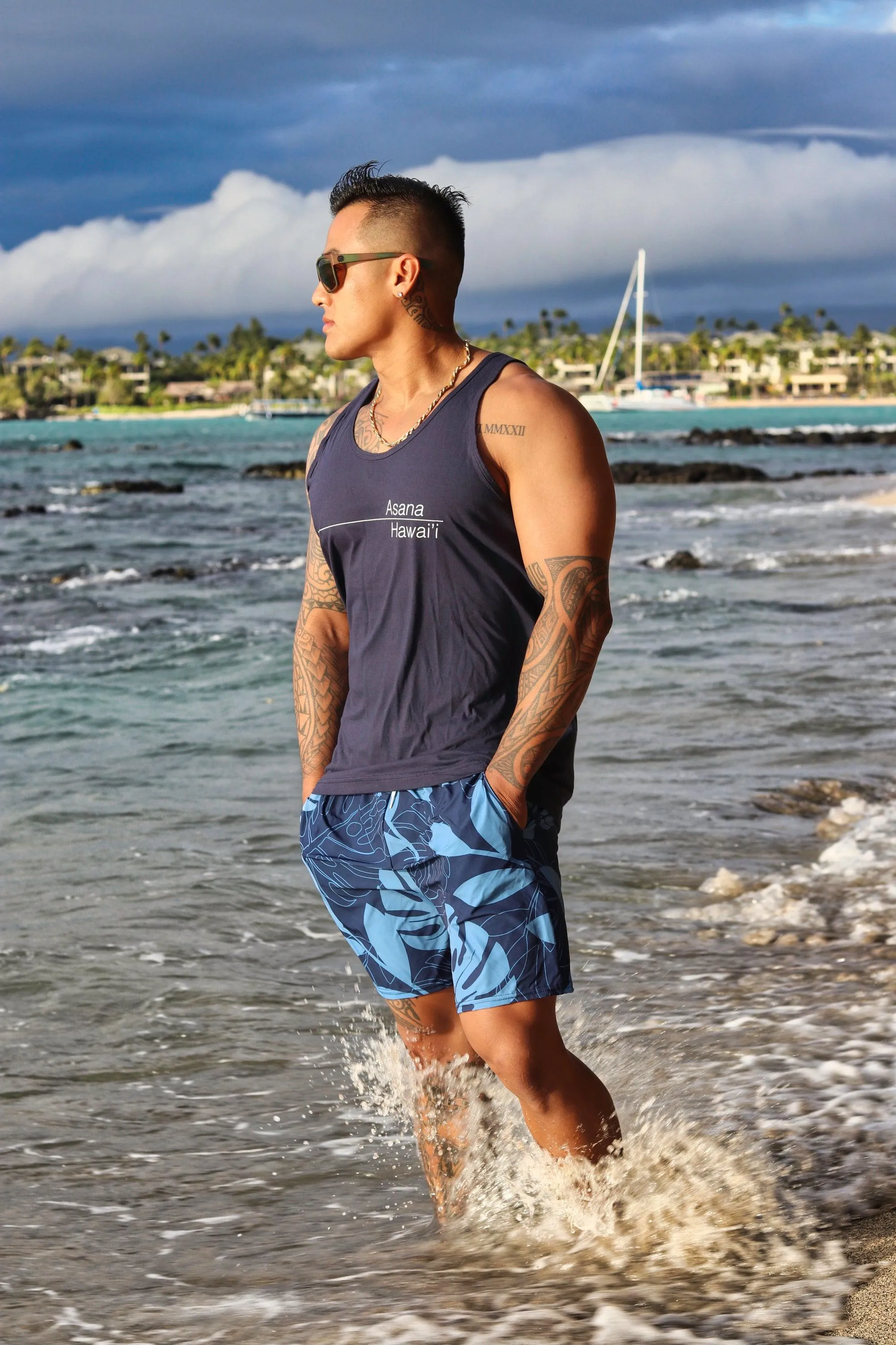 Lāʻape Men's Athletic Long Shorts