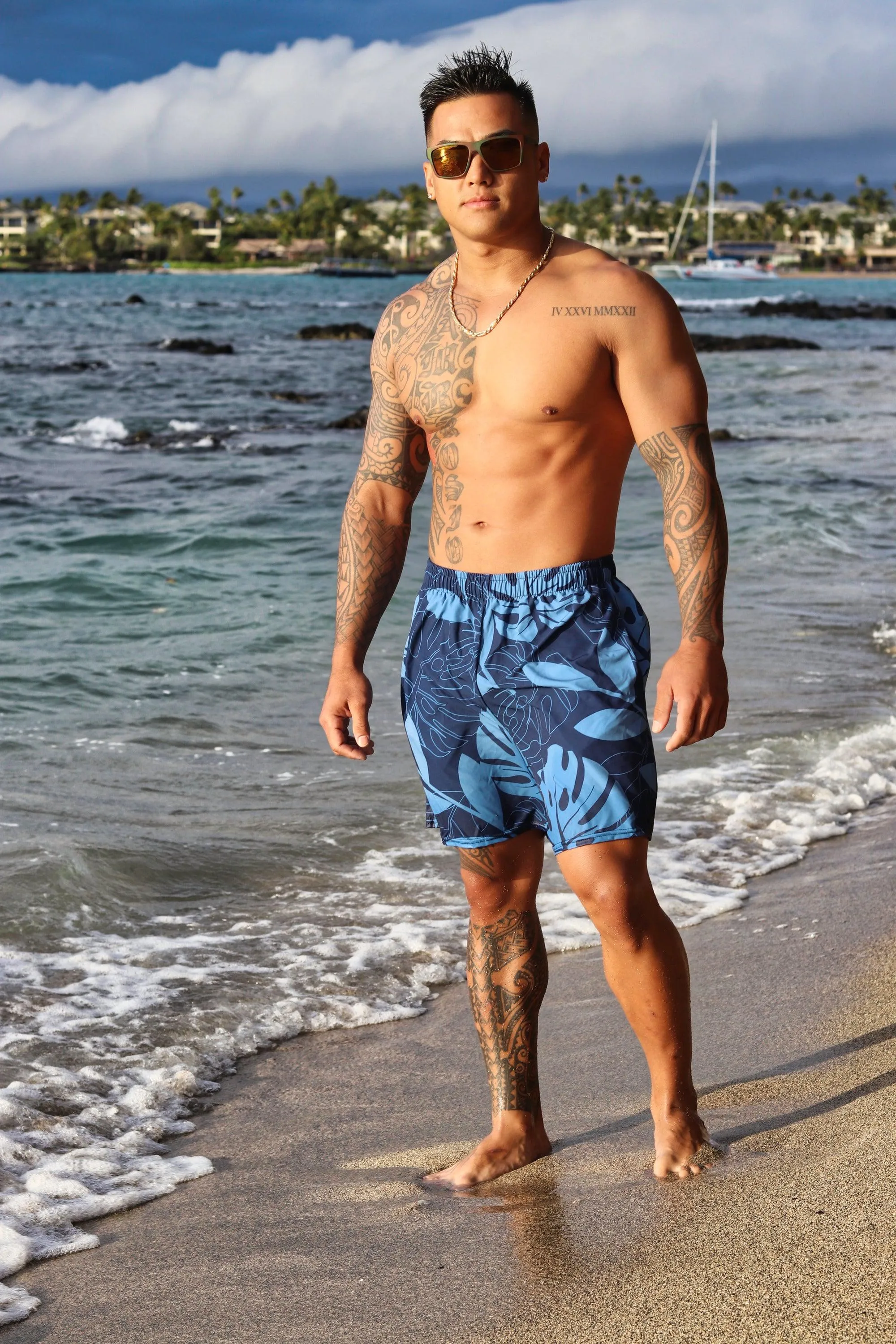 Lāʻape Men's Athletic Long Shorts