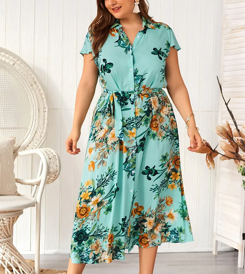 Large Size Summer New Print Fashion Dress