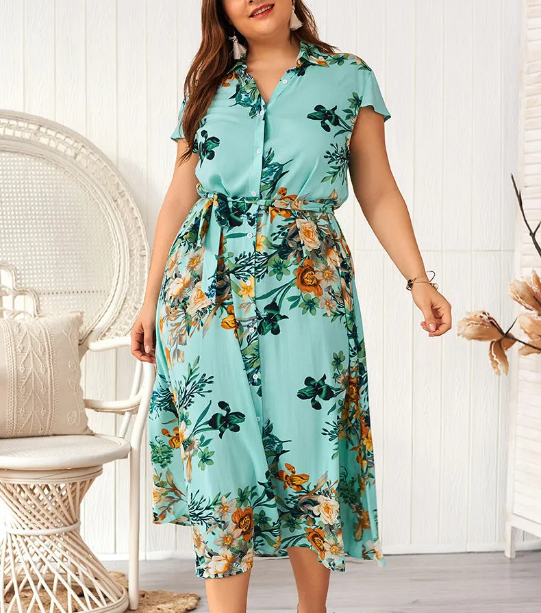 Large Size Summer New Print Fashion Dress