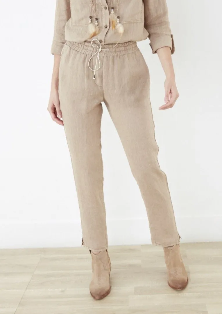 Lea Linen Drawstring Comfy Pants