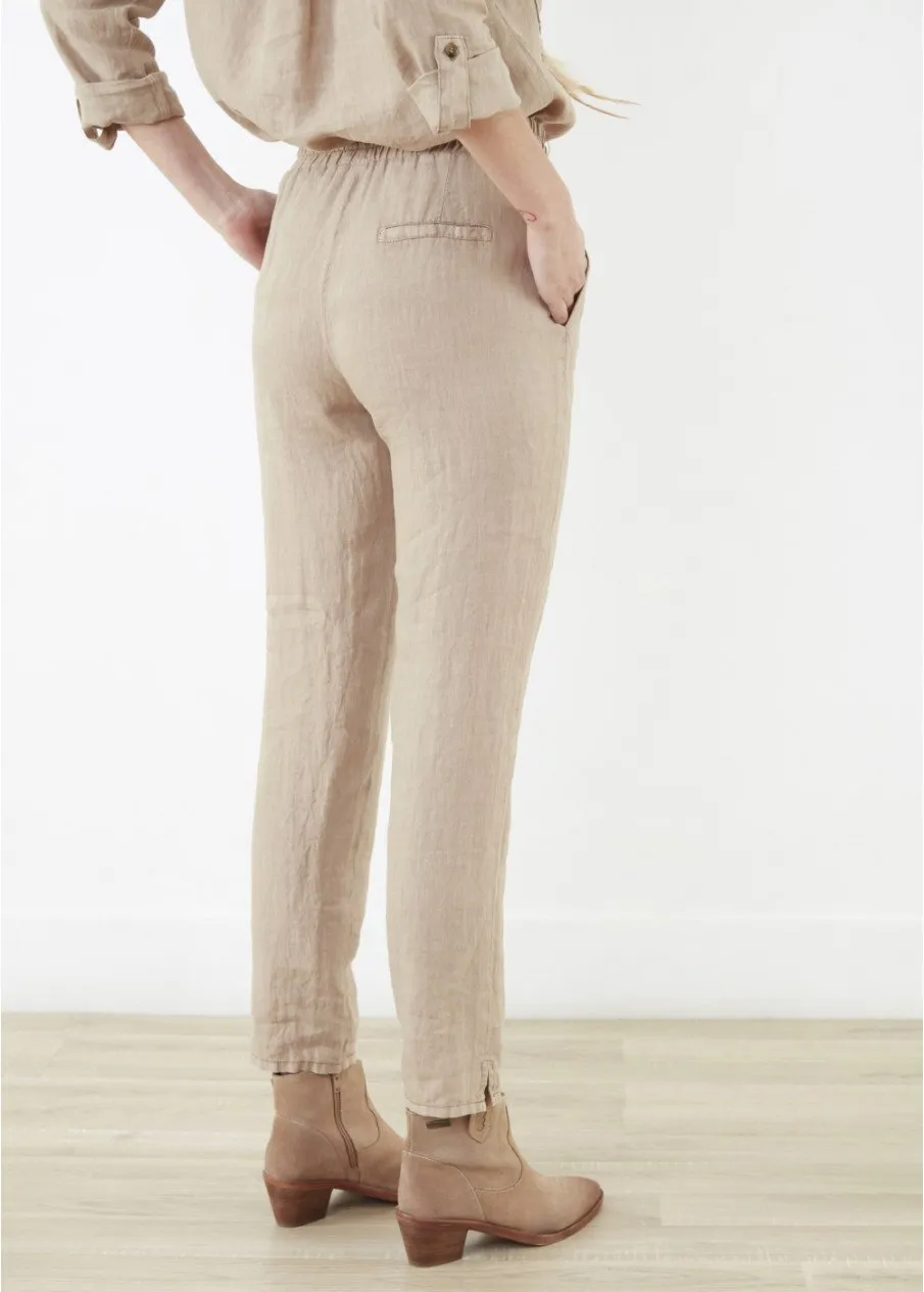 Lea Linen Drawstring Comfy Pants