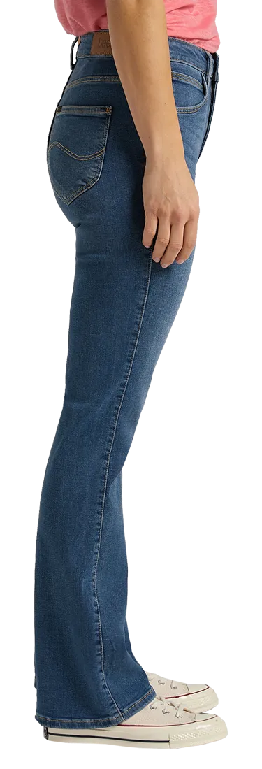 Lee Breese Boot Jeans Bootcut, Mittelblau verwaschen