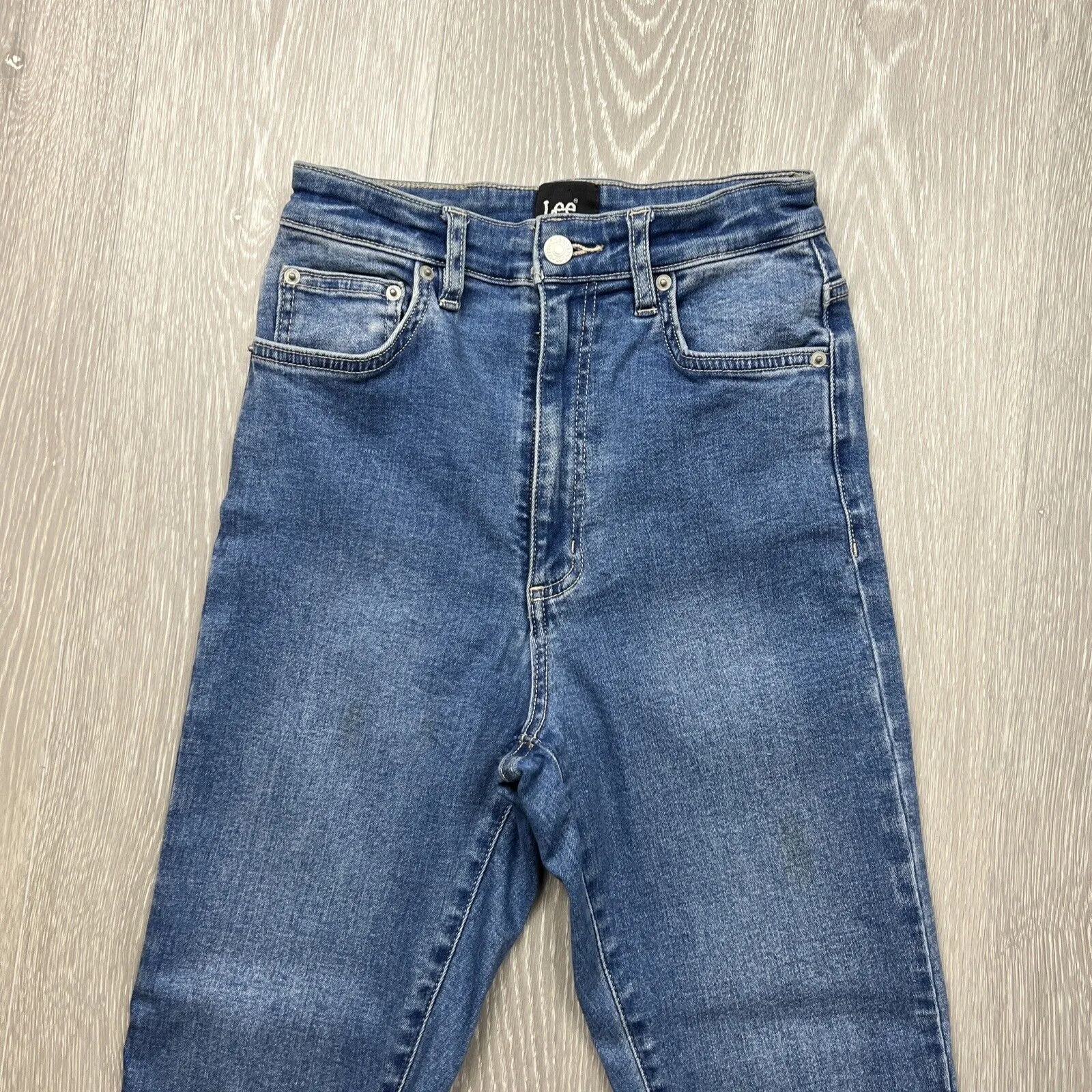 Lee Denim Womens Jeans High Lick Crop Size 10