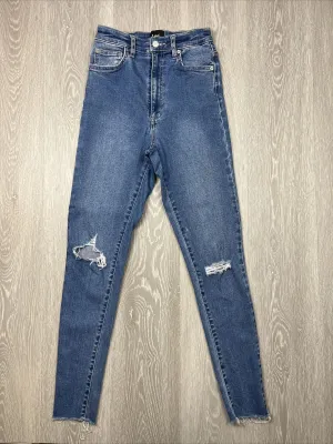 Lee Denim Womens Jeans High Lick Crop Size 10