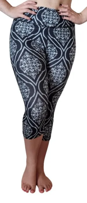 Leggings Capri Black Baroque