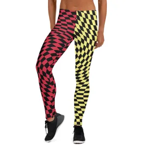 Leggings, Checked Wave
