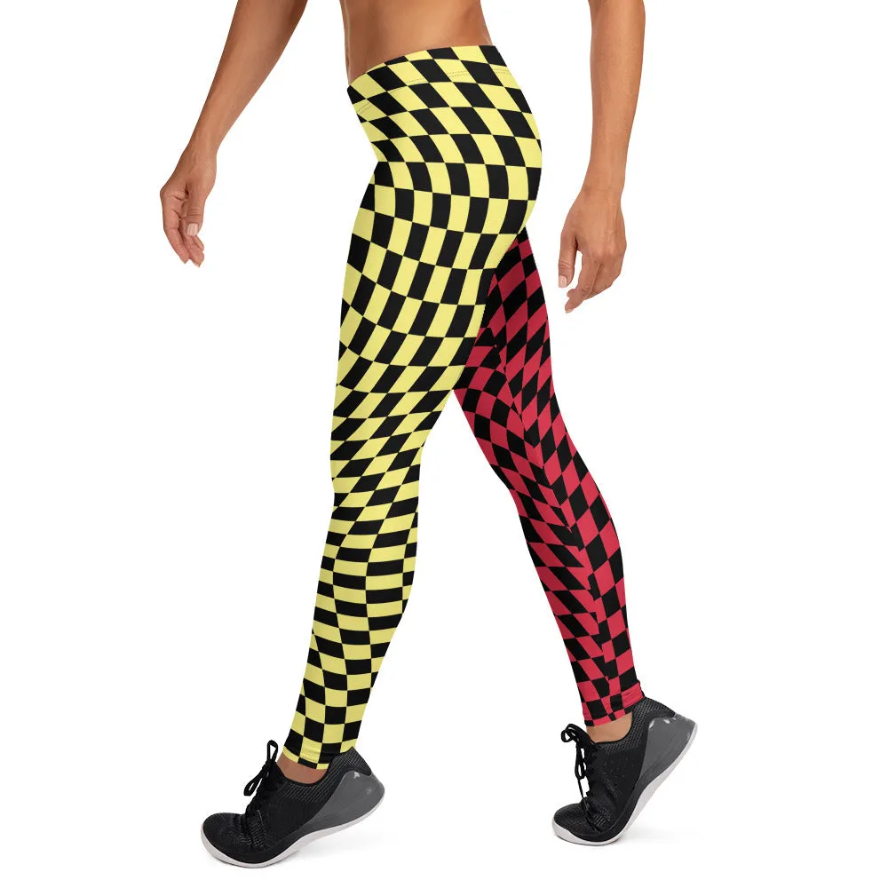 Leggings, Checked Wave