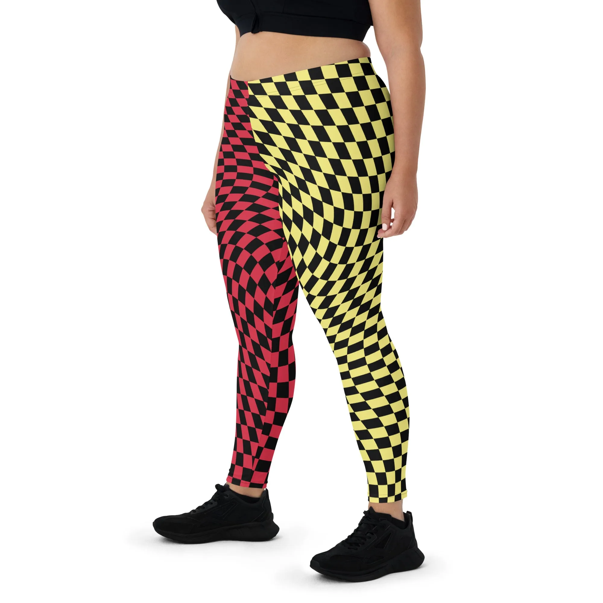 Leggings, Checked Wave