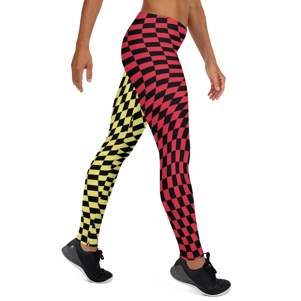 Leggings, Checked Wave