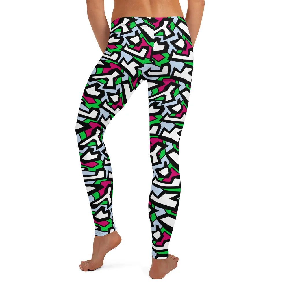 Leggings, Geometric Memphis